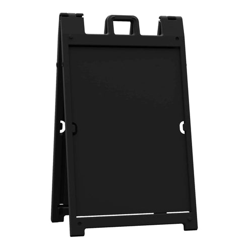 Black Signicade Deluxe A Frame Double Sided Folding Sidewalk Sign With Quick Change System Durable Portable Curb Display