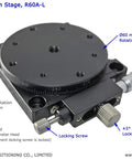 Manual Rotation Stage With 360 Degree Coarse Rotation Plus Or Minus 5 Degree Fine Lock, 1 Degree Dial Graduation, 60 mm Diameter Rotary Table, 3 Kg Load Capacity, Left Micrometer For Easy X Y Z Or XYZ Rotation Setup with 60 mm rotating platform and micrometer adjustments visible.