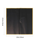 Waterproof Matte Flower Bouquet Wrapping Paper Set 60 Sheets, black sheet, 22x21 inches, moisture protection for floral use.