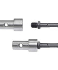 Round Shank Two Slot Drill Bit Adapter For Electric Drills And Earth Augers Universal Head Connector Handy Tool Converter