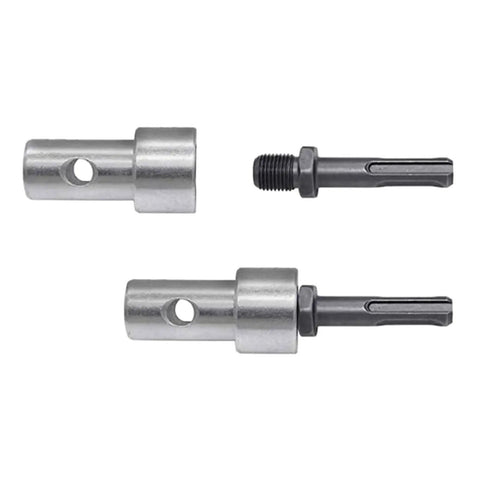 Round Shank Two Slot Drill Bit Adapter For Electric Drills And Earth Augers Universal Head Connector Handy Tool Converter