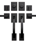 Double Door Lock Set With Deadbolt For Entry Doors In Oil Rubbed Bronze Front Door Handleset And Dummy Exterior Handles
