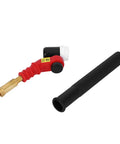 Air Cooled Welding Torch Head With Flexible Neck For Multi Angle Welding, Lightweight, One Hand Operation in red and black