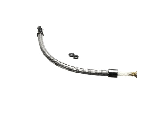 B-0024-H2A Flexible Stainless Steel Hose With Minimal Handle For Commercial Kitchen Faucets And Valves Heavy Duty Bendable Water Supply Line