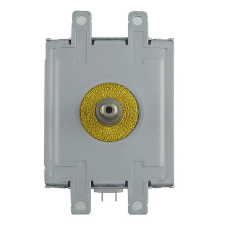 1Pc Industrial Microwave Equipment Magnetron Om75P Air Cooled For Samsung Mag Drying Apparatus top view showing yellow coated ignition surface.