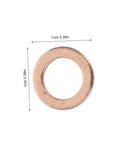 Must Have Go To 20 Piece Flat Copper Washer Kit For Automotive And Plumbing, High Precision Sealing Gaskets For Oil Drain Plug And Hydraulic Fittings, Copper Washers For Leak Free Performance And Quick Heat Dissipation, 1cm washer
