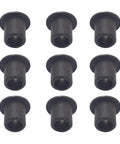 12 Pack C Hub Bushing Sleeves for 1/10 RC Car Truck, Metal Black, arranged in grid, replacement parts.
