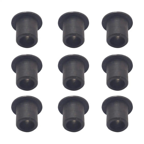 12 Pack C Hub Bushing Sleeves for 1/10 RC Car Truck, Metal Black, arranged in grid, replacement parts.