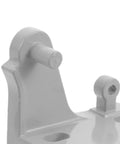 Close-up of Built Tough Refrigerator Door Hinge Replacement Pair with gray metal sliding pin for universal cold storage use.