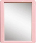Magnetic Locker Mirror 5x7 Inches Real Glass With Strong Magnetic Backing Pink Small Mirror For School Lockers Bathroom Office Workshop Desk Or Cabinet Sticks Put For A Quick Look Anywhere