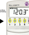 Electricity Usage Monitor With Big LCD Display Four Settings For Day Week Month And Year Power Tracking Easy Readout