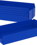 Heavy Duty Shelf Bins For Garage And Closet Organization, Built To Last Plastic Storage Bins Great For Drawers And Cabinets