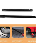 2 Pcs Floor Jack Handle Replacement Hydraulic Pole Lever For 3 Ton Floor Jack With Ergonomic Grip, black, heavy-duty