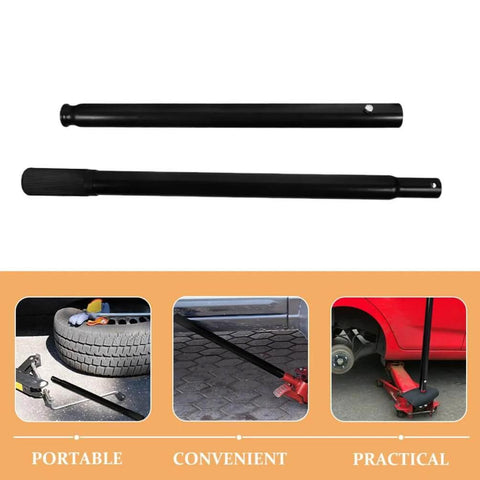 2 Pcs Floor Jack Handle Replacement Hydraulic Pole Lever For 3 Ton Floor Jack With Ergonomic Grip, black, heavy-duty