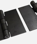 Top Tier Slide Latch Barrel Bolt Heavy Duty Steel Latch for Metal Gates, showing sturdy hinge mechanism for secure doors.