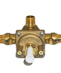 Front view of Pressure Balanced Concealed Shower Rough-In Valve for Your Home Bath Remodel with Single Lever Diaphragm Cartridge