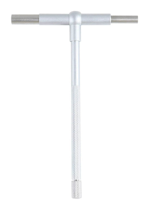 Telescoping gauge set, satin chrome finish, 6-piece, 5/16–6 in, front view