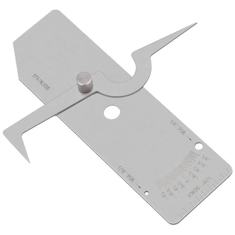 Stainless Steel Weld Gauge Undercut Depth And Crown Height Measuring Tool For Welding Inspection And Quality Control Field Ready Pro Grade