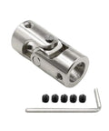 Heavy Duty 10mm Inner Bore Steering Shaft U Joint Universal Joint For RC Cars And Small Machinery, 16 x 34mm Outer Diameter And 34mm Length, 10mm Bore, Metal Coupling For Smooth Torque Transmission And Rock Solid Alignment, with screws and wrench