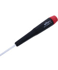 Precision handle and extra long grip of Eight Piece Hex Inch Screwdriver Set With Labeled Tips and Fine to Large Hex Sizes 0.028-1/8