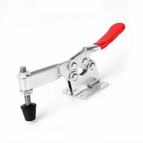 Eight Piece Iron Toggle Latch Clamp Set With Low Profile Design for Easy Release and Strong Hold Down Anti Slip Quick Release Clamps