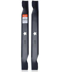 2 Pack 138971 High Lift Mower Blades 5 Point Star For Craftsman 42 Inch Riding Mower LT1000 LT2000 And Husqvarna 42 Inch Deck Lawn Tractor Models Replace 532138971 422719 shown front view