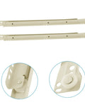 Beefy Heavy Duty Drawer Slides 12 Inch Full Extension Steel Cabinet Sliders For Household Drawers And Keyboard Tray Replacement 2 Pack Rugged Build Safe Stops Easy Mount, showing safety mechanism and sturdy construction.