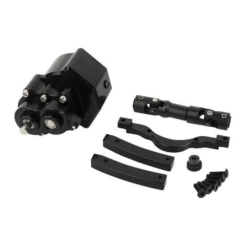 Beefed-Up All Metal Front Planetary Transmission With Prefixal Gearbox And Hardened Steel Drive Shaft For 1/10 RC Crawler Fits Axial SCX10