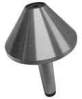 MT4 bullnose live center with 75° Morse taper for lathe turning, steel shank