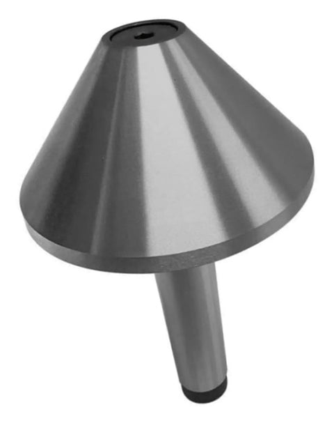MT4 bullnose live center with 75° Morse taper for lathe turning, steel shank