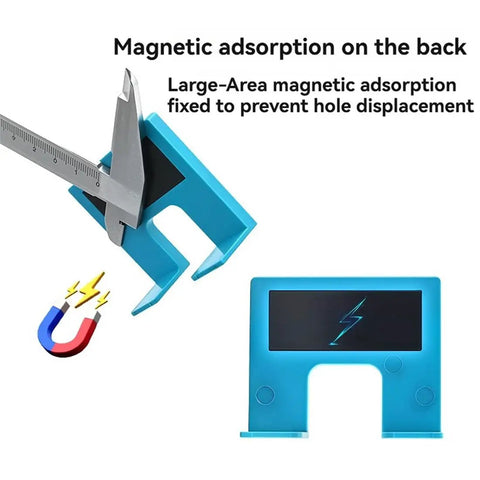 Magnetic Hinge Jig For Quick Door Installation Easy Drill Free Hinge Guide With Adjustable Accuracy Precise Door Hinge Cutting And Jamb Alignment Fast Setup Durable Magnetic Design For DIY Home Projects