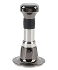 Premium Aluminum Alloy Coffee Tamper With Constant Force Hand Press, ergonomic design, 2.3 inch grip for packed espresso grounds.