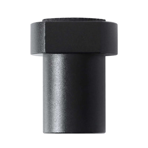 Rugged Aluminum Alloy Bench Dogs for Woodworking Tables, Anti Rust, Oxidized Finish, shown from the side, 19mm diameter