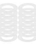 Durable Stainless Steel Thin Spindle Shims Flat Washers 8x14x0.1mm 100 Pcs Door Knob Stabilizer Spacer Kit For Furniture Maintenance And Home Renovation, stacked washers