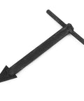 Black metal tool from Thread Repair Insert Kit 4 20 UNC System 12 Pack Wire Screw Sleeve Pro Grade Heavy Duty For Damaged Threads Repair