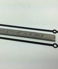 Replacement Clock Hand Set For 12 To 13 Inch Dials I Shaft DIY Clock Kit Parts with ruler for size comparison