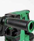 Close-up of Cordless 36V MultiVolt Rotary Hammer Tool Only SDS Plus 1-1/8 Inch handle grip with LED Level.