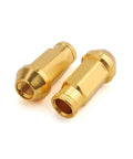 Golden wheel bolts from the Wheel Bolts 20 Piece Universal Lug Nuts And Tire Screws Set For Cars Heavy Duty High Tensile Alloy Steel
