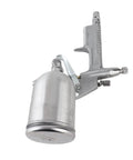 Mini Pneumatic Spray Gun With 0.5Mm Hardened Nozzle And 125Ml Gravity Cup close-up of aluminum design and gravity feed cup.