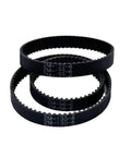 GT2 Closed Loop Timing Belt 2GT 6mm Wide Synchronous Drive Belt For CNC And Robotics in various lengths, stacked view