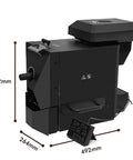 Electric Coffee Bean Roaster Featuring Slick Roast Curves And Kickass Roller Heating Core dimensions 402mm x 264mm x 492mm.