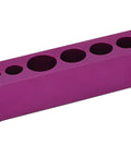 Aluminum Alloy Suspension Vise With Soft Jaw For Bike Front Fork And Hub Clamp Rear Shock Fixture, purple, side view