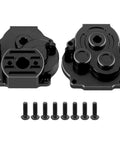 Heavy Duty Aluminum Transmission Housing Gearbox Case for TRX4M 1 18th Scale RC Crawler Upgrade Parts and Accessories Black Durable Aluminum Gearbox Shell Boost Strength Smooth Shifting Reliability and Overall Performance black set with screws