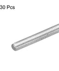 Close-up of 30 Pack Fully Threaded Rods M3 X 25mm 0.5mm Pitch 304 Stainless Steel Right Hand Threaded Rods
