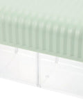 Slick Hanging Underwear Organizer Drawer Box For Socks Storage With Durable Wall Mount Hooks And Heavy Duty Plastic, top view