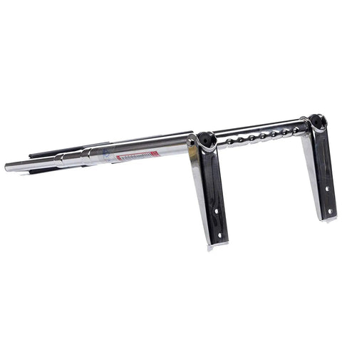 3 Step Telescoping Swim Boat Ladder Stainless Steel With Built In Handle For Easy No Fuss Boarding On Dock Or Deck, Slip Resistant Treads