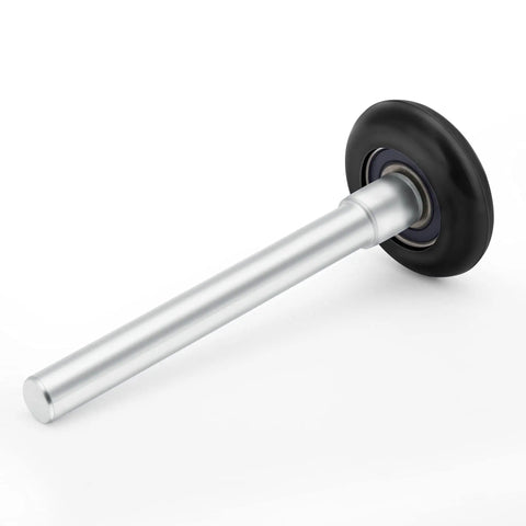 Side view of Ten Pack 2 Inch Nylon Garage Door Rollers With 4 Inch Stem Ultra Quiet Durable Waterproof Bearings 6200 2RS.