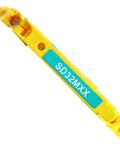 Side view of yellow Surge Protection Device For Control Signal Lines Industrial Protector For Sensitive Equipment Reliability And Energy Stability Shields Against Voltage Spikes Keeps Gear Running Smoothly In Industrial Settings labeled SD32MXX.