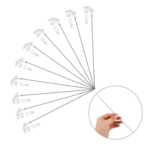 20 Sets Aircraft Control Horns and Connectors for Model Airplanes, featuring metal linkage rods and connectors in a bulk pack display