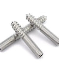 Hex Socket Hanger Bolt For Furniture 304 Stainless Steel Double Headed Self Tapping Screw M6x80 Long